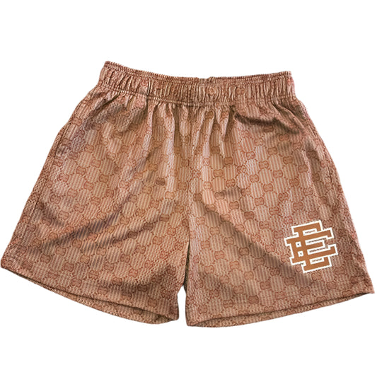 DUKE Shorts "Striped Brown"