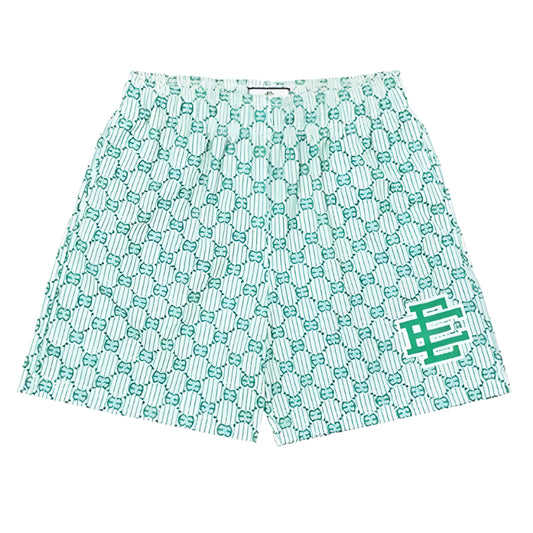 DUKE Shorts "Striped Light-Green"